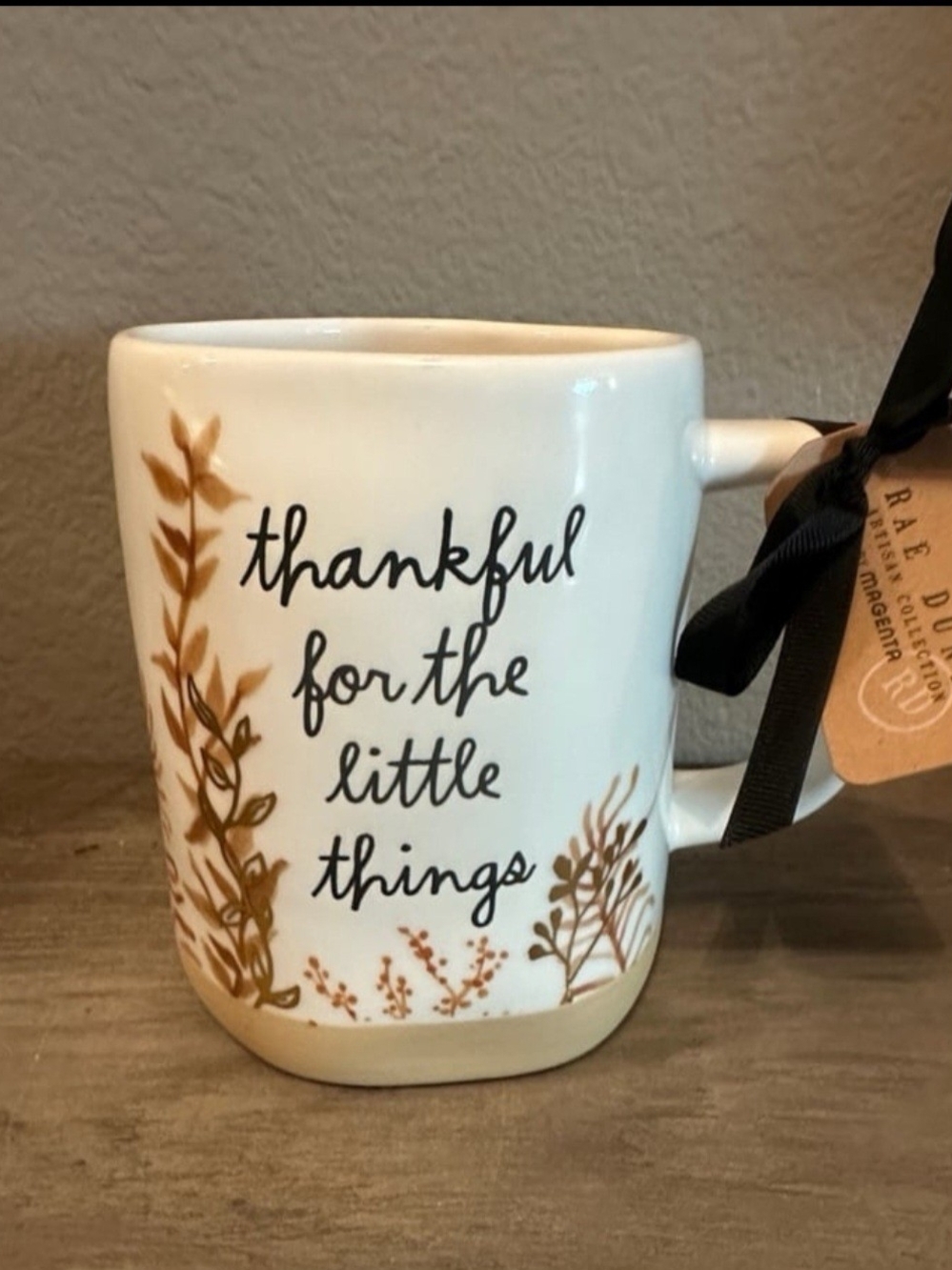 Thankful for the Little Things White Ceramic Mug